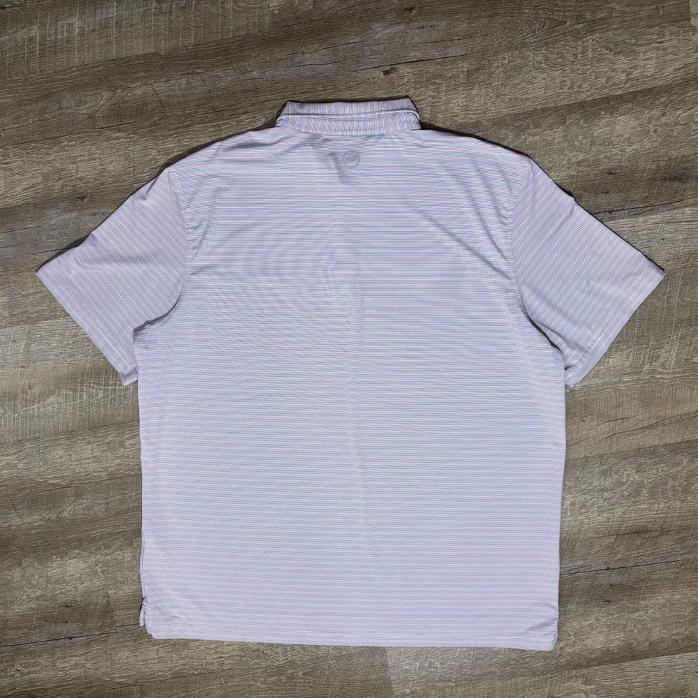 Vineyard Vines Sankaty Polo Red Blue White Stripe Performance XXL - Picture 2 of 9